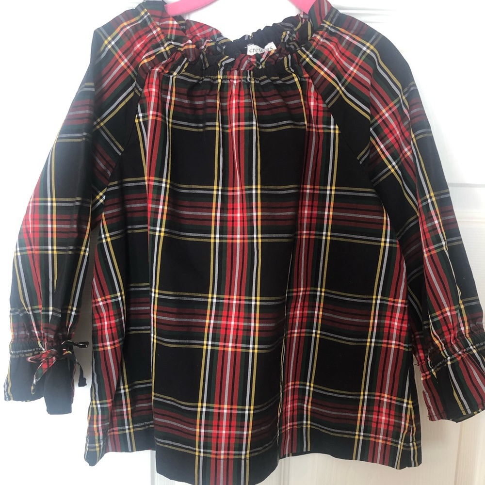 Crewcuts plaid girls blouse